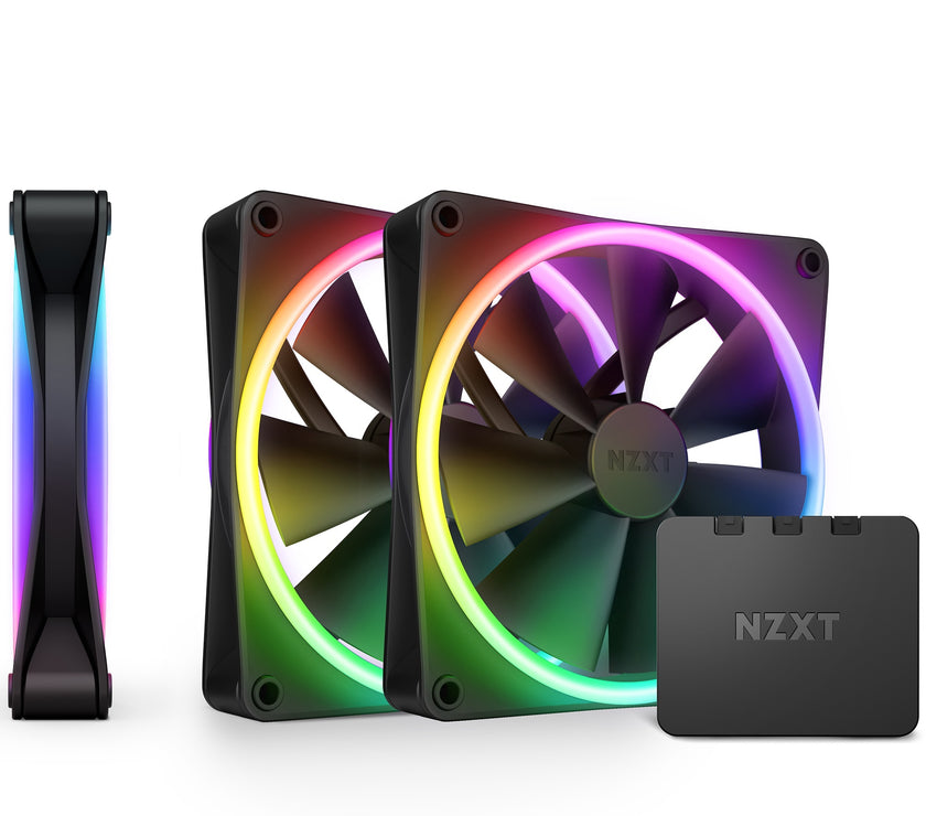 NZXT 3xF120 RGB DUO & RGB Black Fans