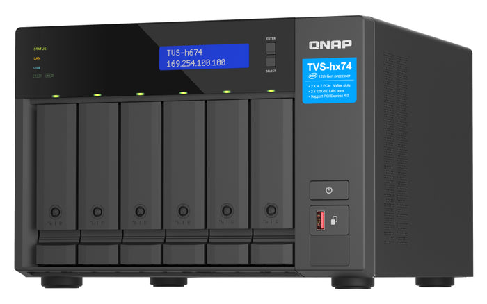 QNAP TVS-H674-I3-16G/60TB IW