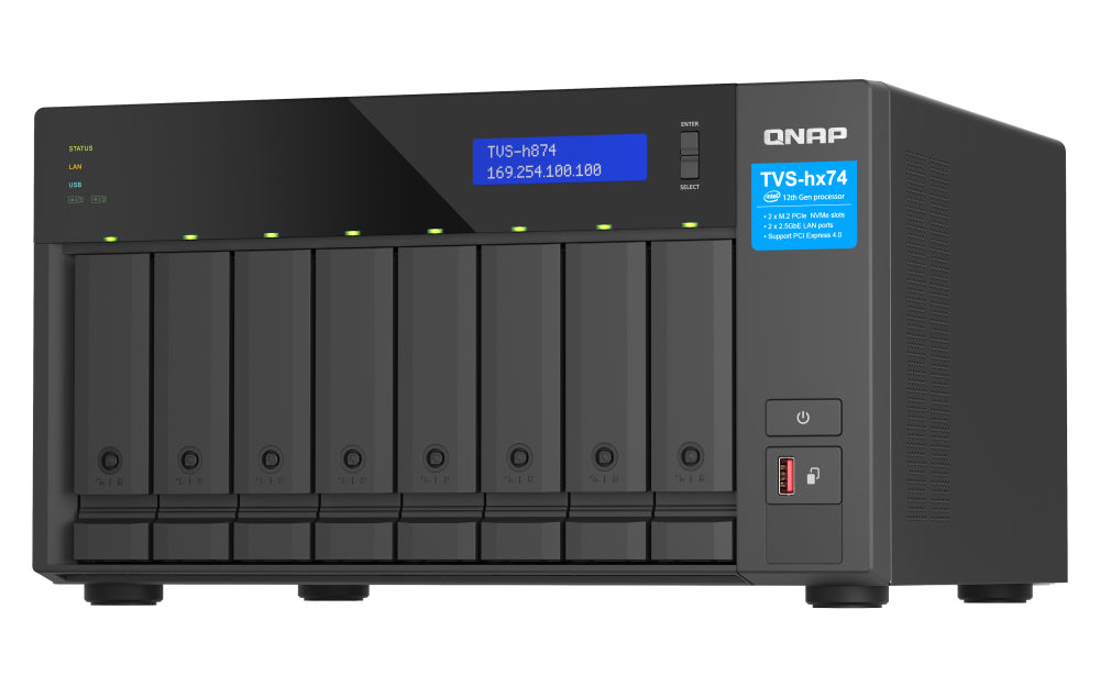 QNAP TVS-H874-I7-32G/112TB EXOS