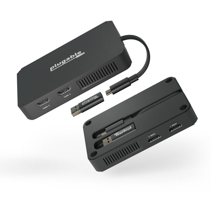 Plugable USBC USB3 to Quad HDMI Adapter