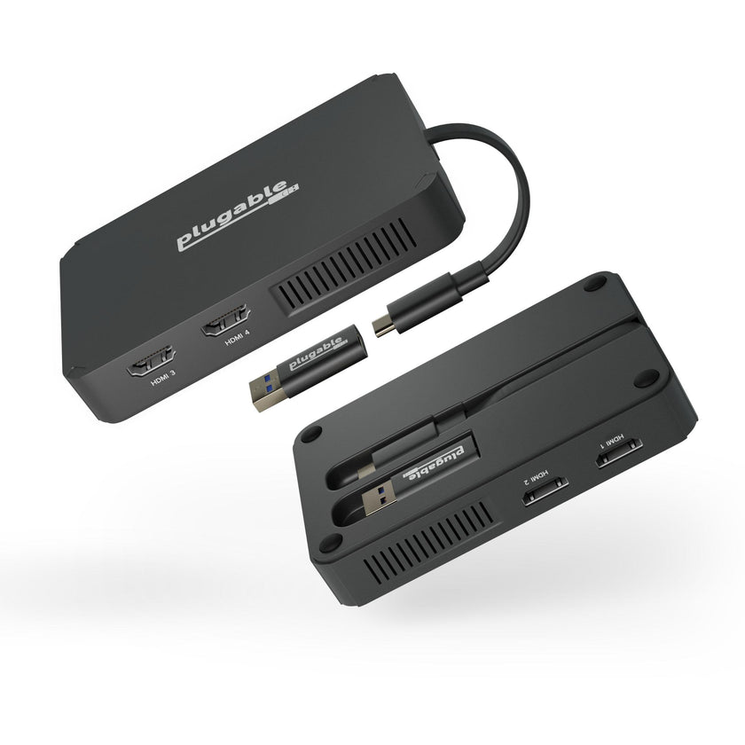 Plugable USBC USB3 to Quad HDMI Adapter
