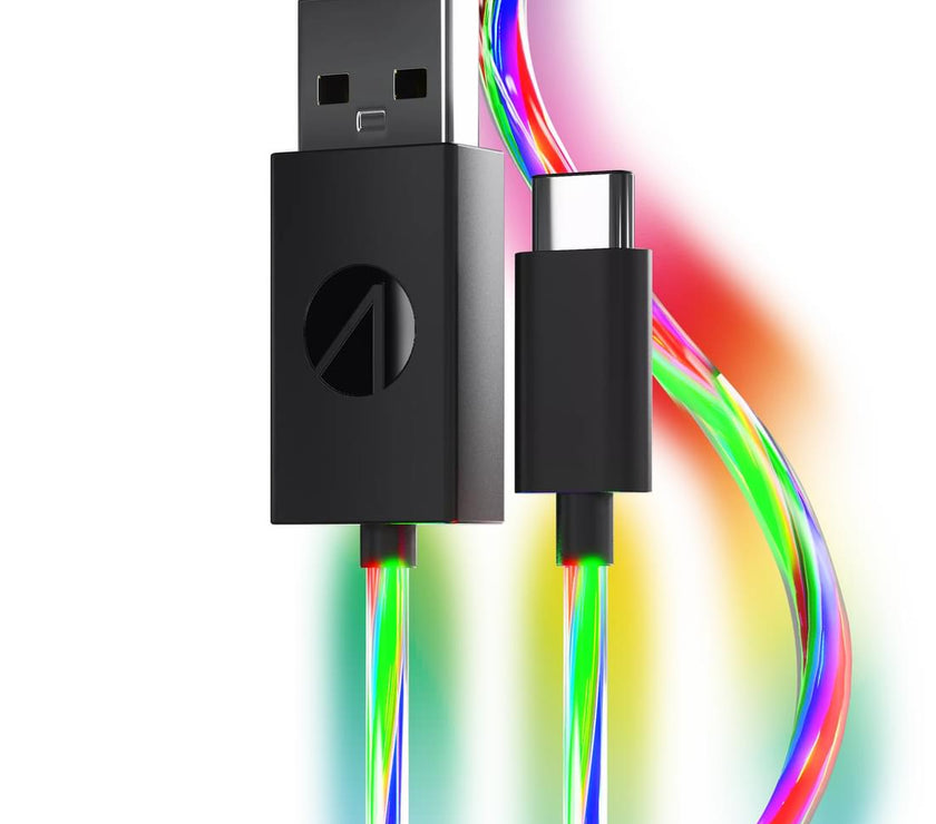 Stealth Light Up Chrg Cbls?2m Twin Pack