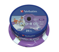 Verbatim DVD+R 8x D/L Printable 25pk