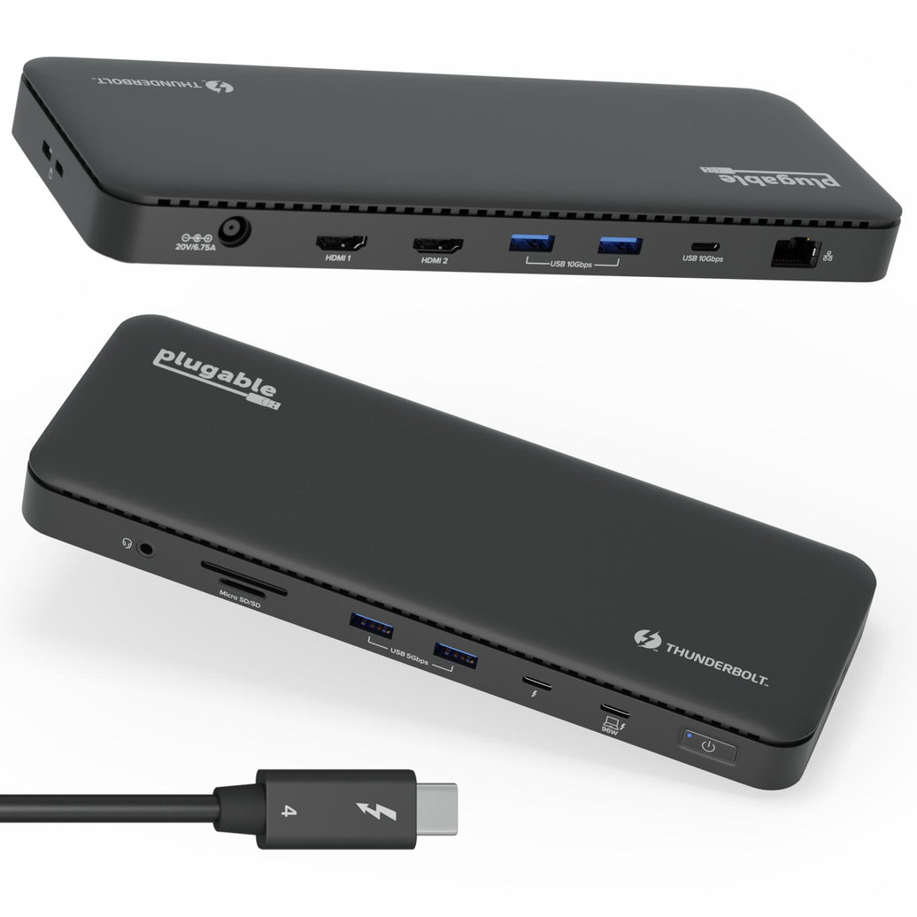 Plugable TB 4 USB4 Dual HDMI Dock