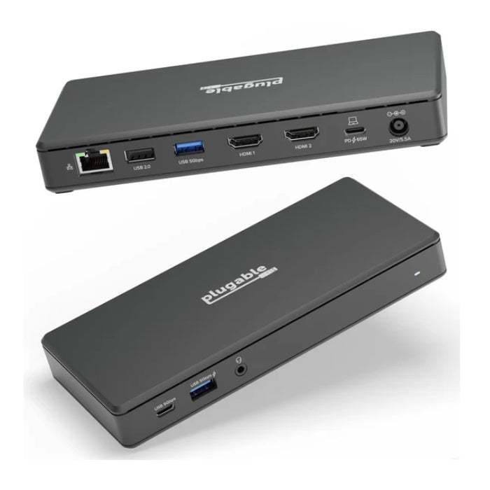 Plugable USB-C Dual HDMI DS 65W