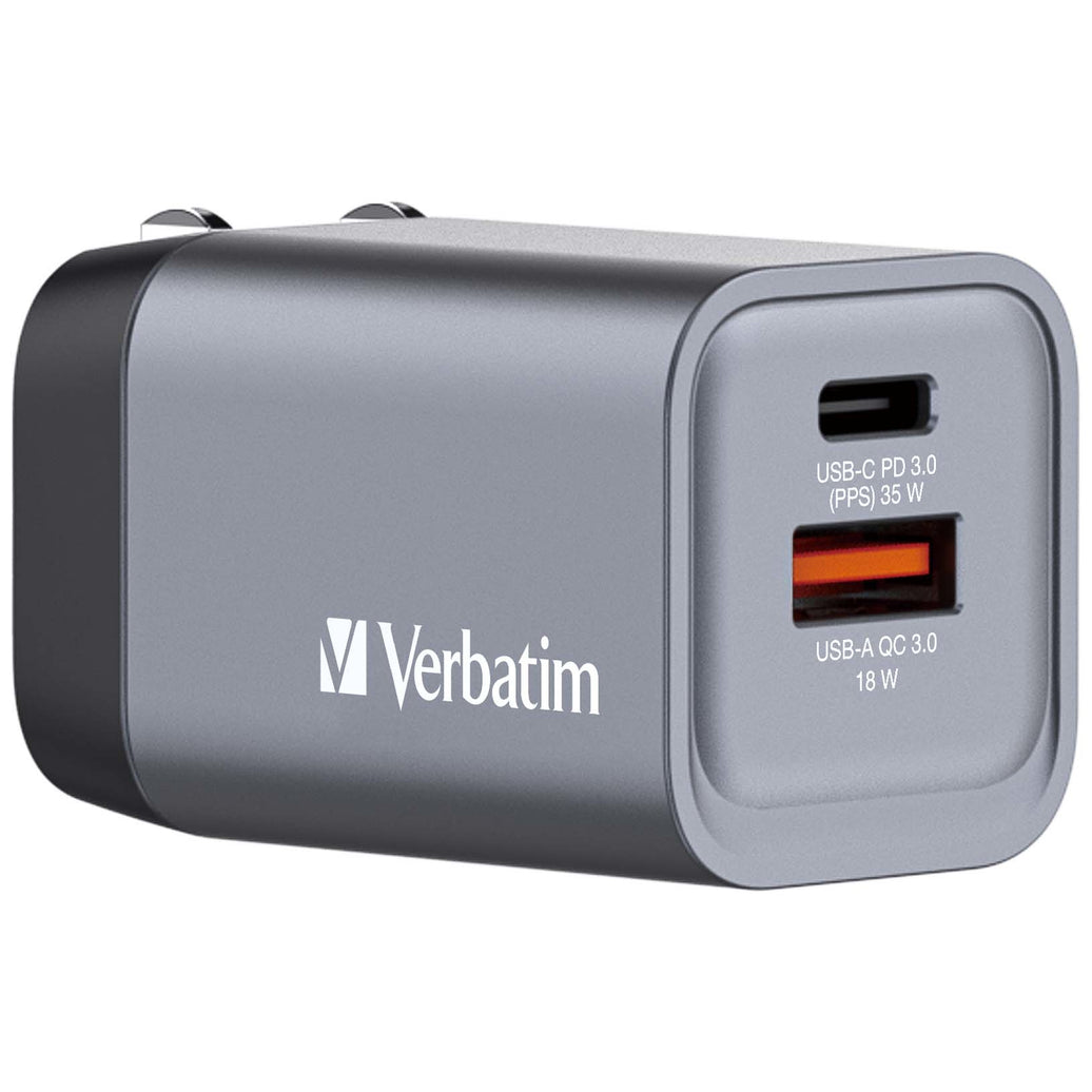 Verbatim GNC-35 GaN Charger 2 35W USB