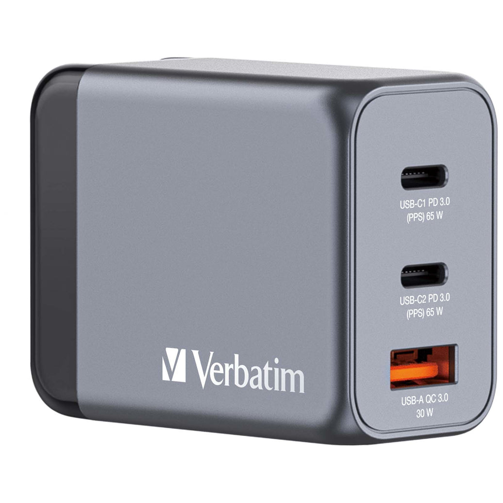 Verbatim GNC-65 GaN Charger 3 65W USB