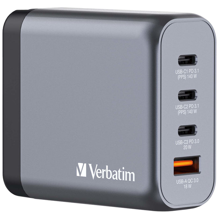 Verbatim GNC-140 GaN Charger 4 140W USB