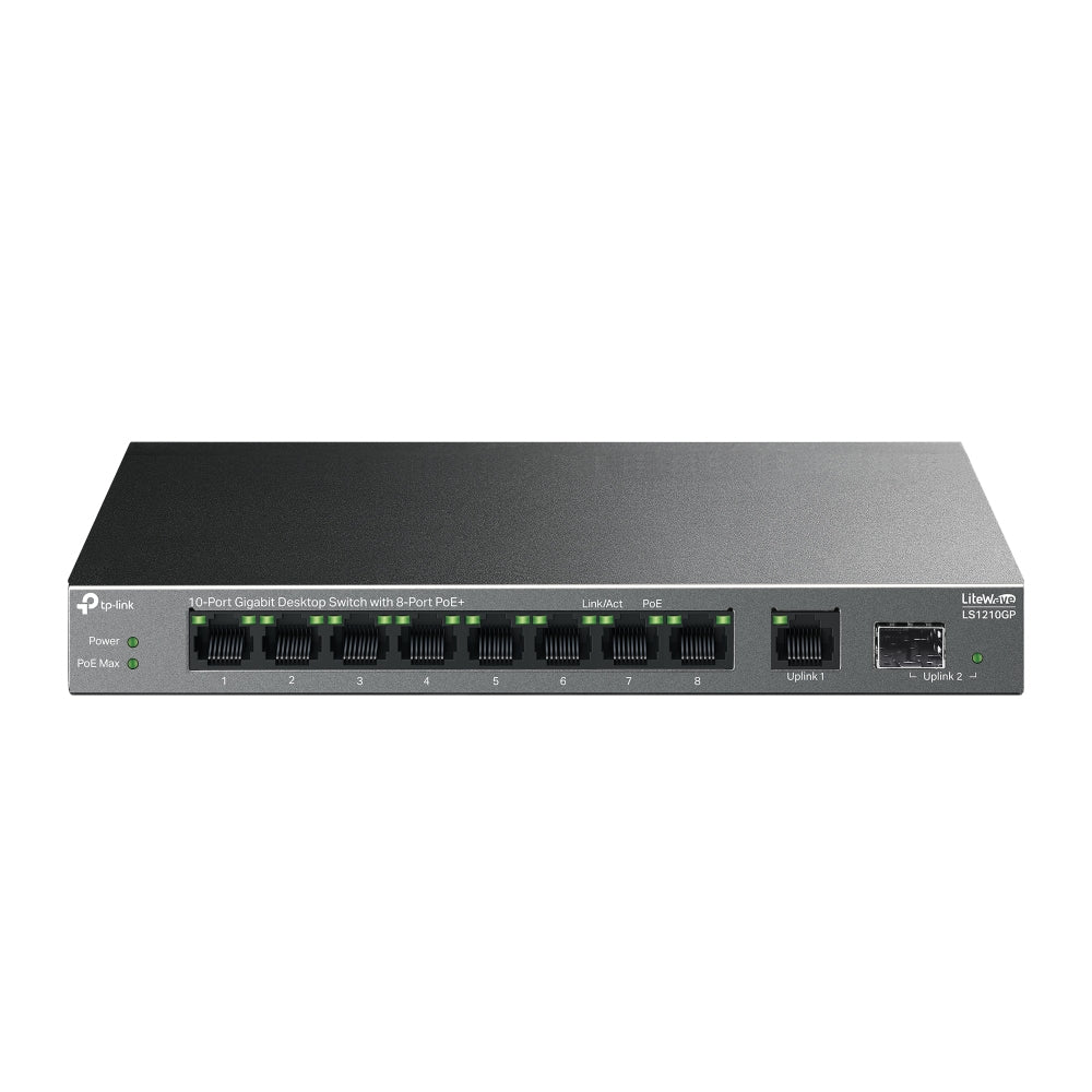 TP-LINK 10-Port Switch 8-Port PoE+