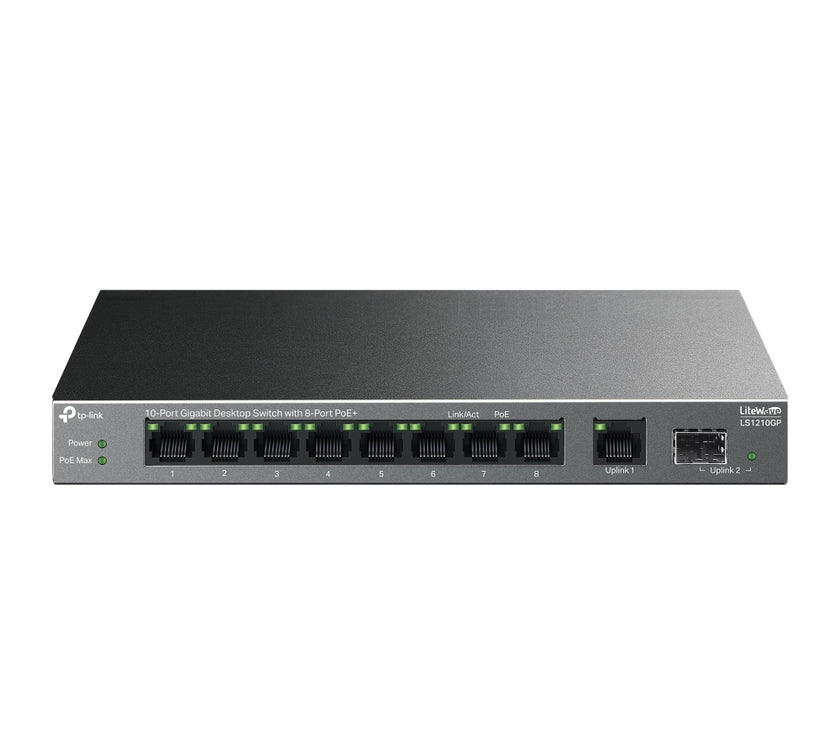 TP-LINK 10-Port Switch 8-Port PoE+