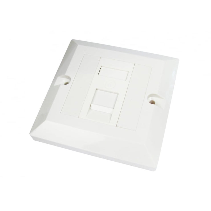 CDL 1 Port Cat6 plate Single Gang