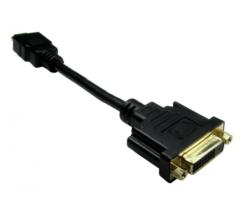 CDL Leaded HDMI (M) to DVI-D (F)