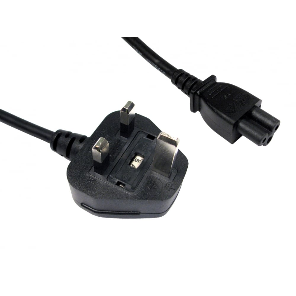CDL 1.8m UK Plug to C5 - Black