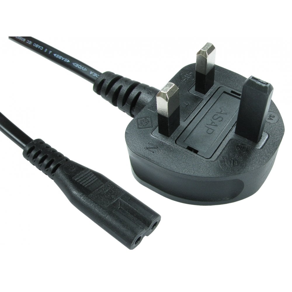 CDL 2m UK Plug to C7 Mains Lead B