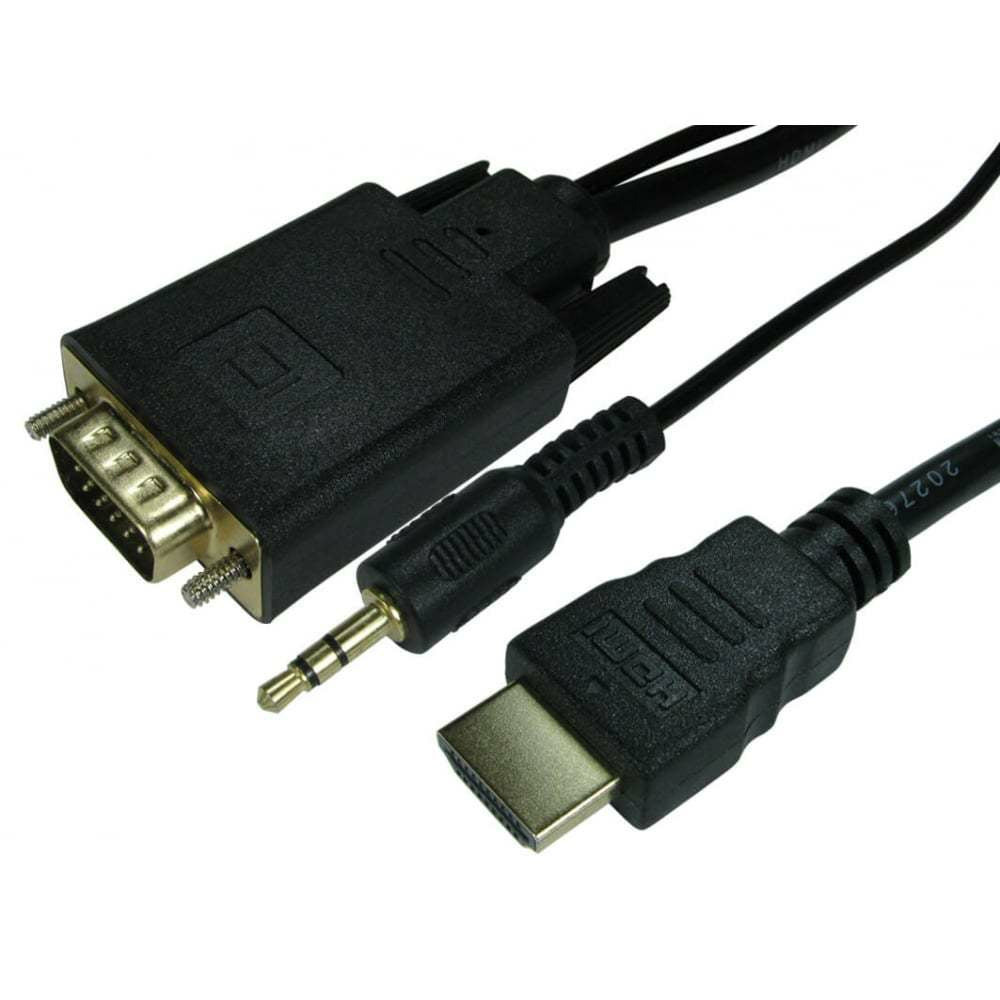 CDL 1m HDMI (M)-VGA (M) with Audio