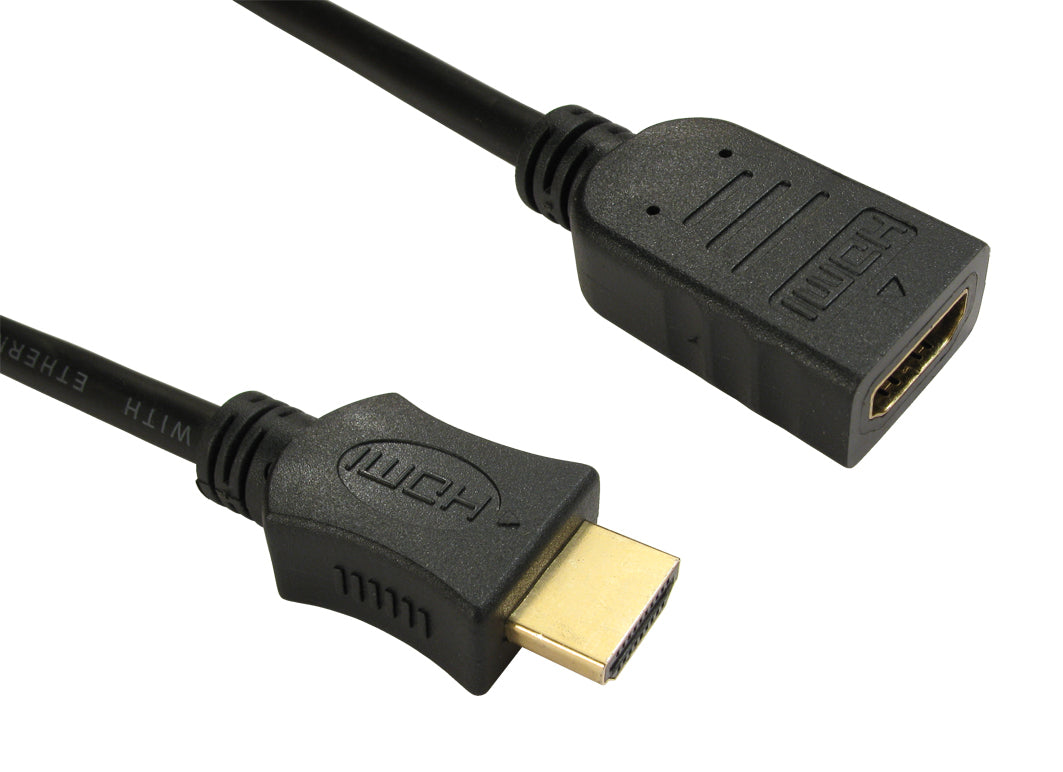 CDL 0.5m High Speed HDMI M - F BLK
