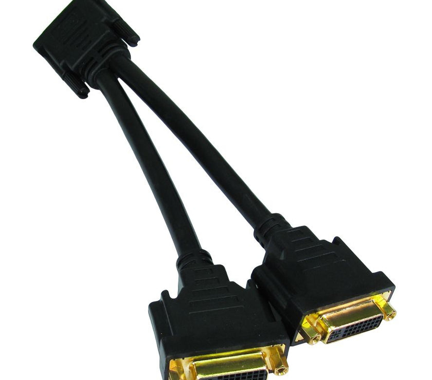 CDL DVI-D M to 2x F Splitter Cable