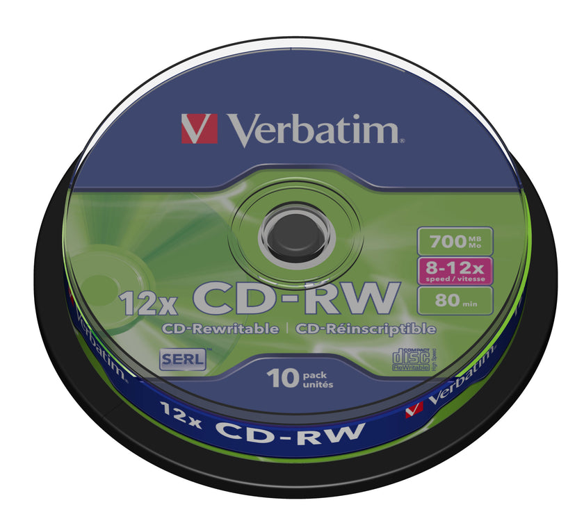 Verbatim CD-RW 12x 10pk Spindle
