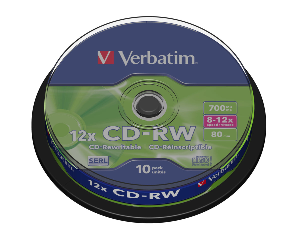 Verbatim CD-RW 12x 10pk Spindle