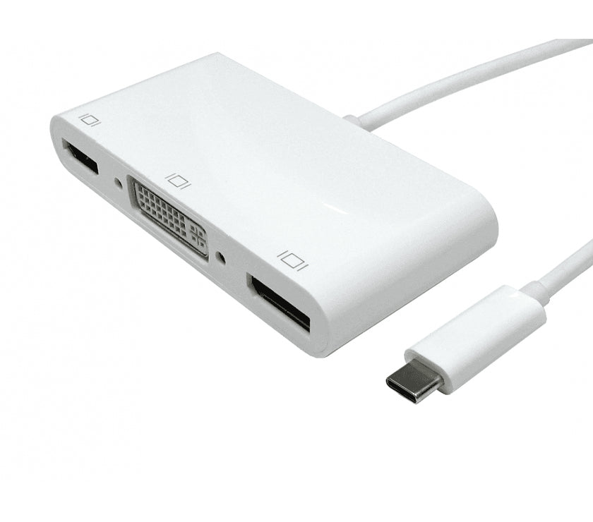 CDL USB Type C to HDMI DP and DVI