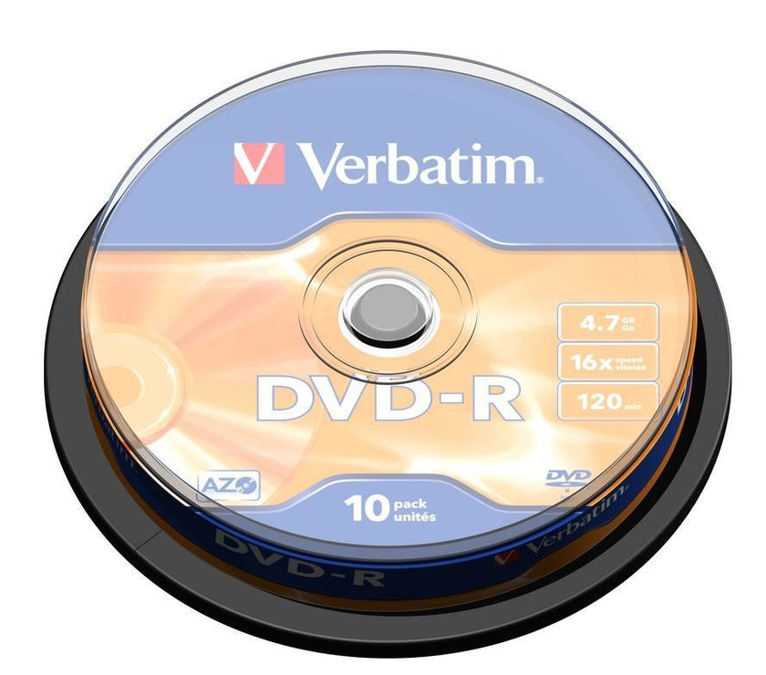 Verbatim DVD-R 16x 10pk Spindle