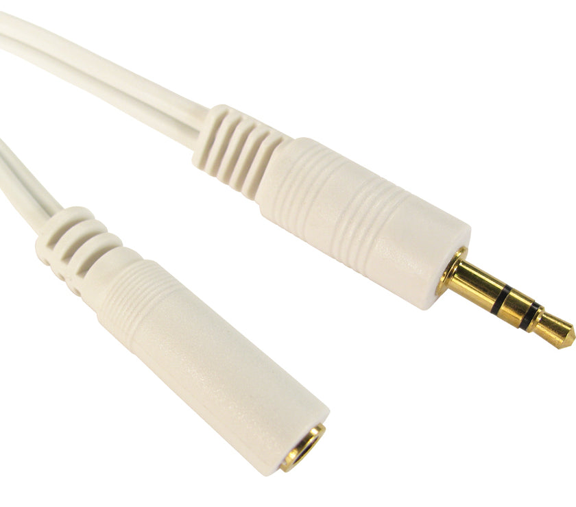 CDL 15m 3.5mm Stereo Ext- White