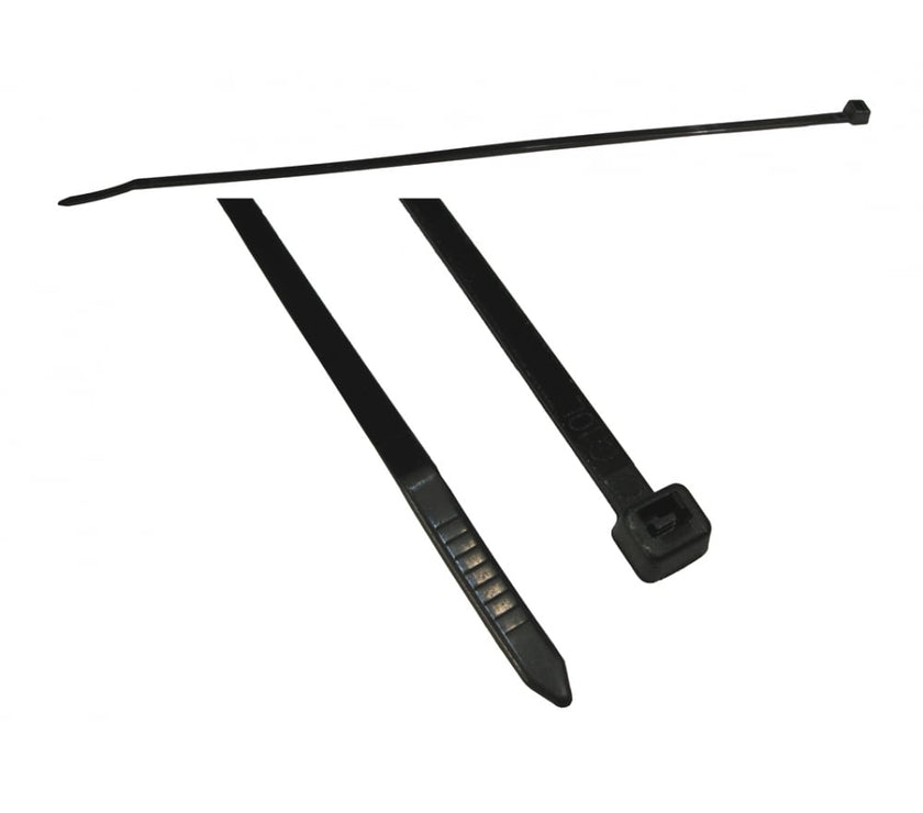 CDL 300mm x 4.8mm BLACK TIES 100PK