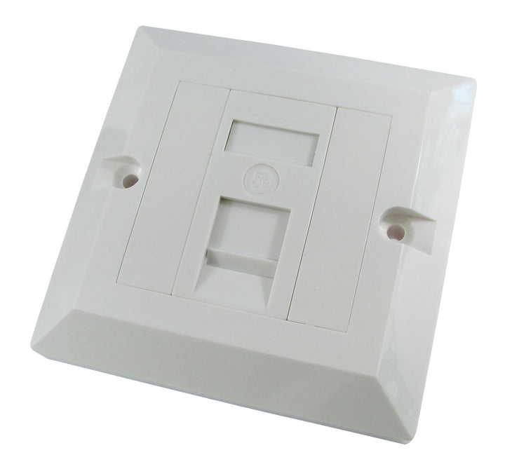 CDL 1 Port NL Cat5e plate-Sin Gang