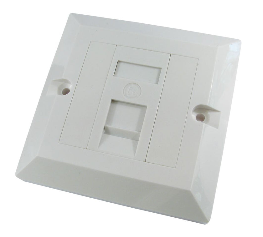 CDL 1 Port NL Cat5e plate-Sin Gang