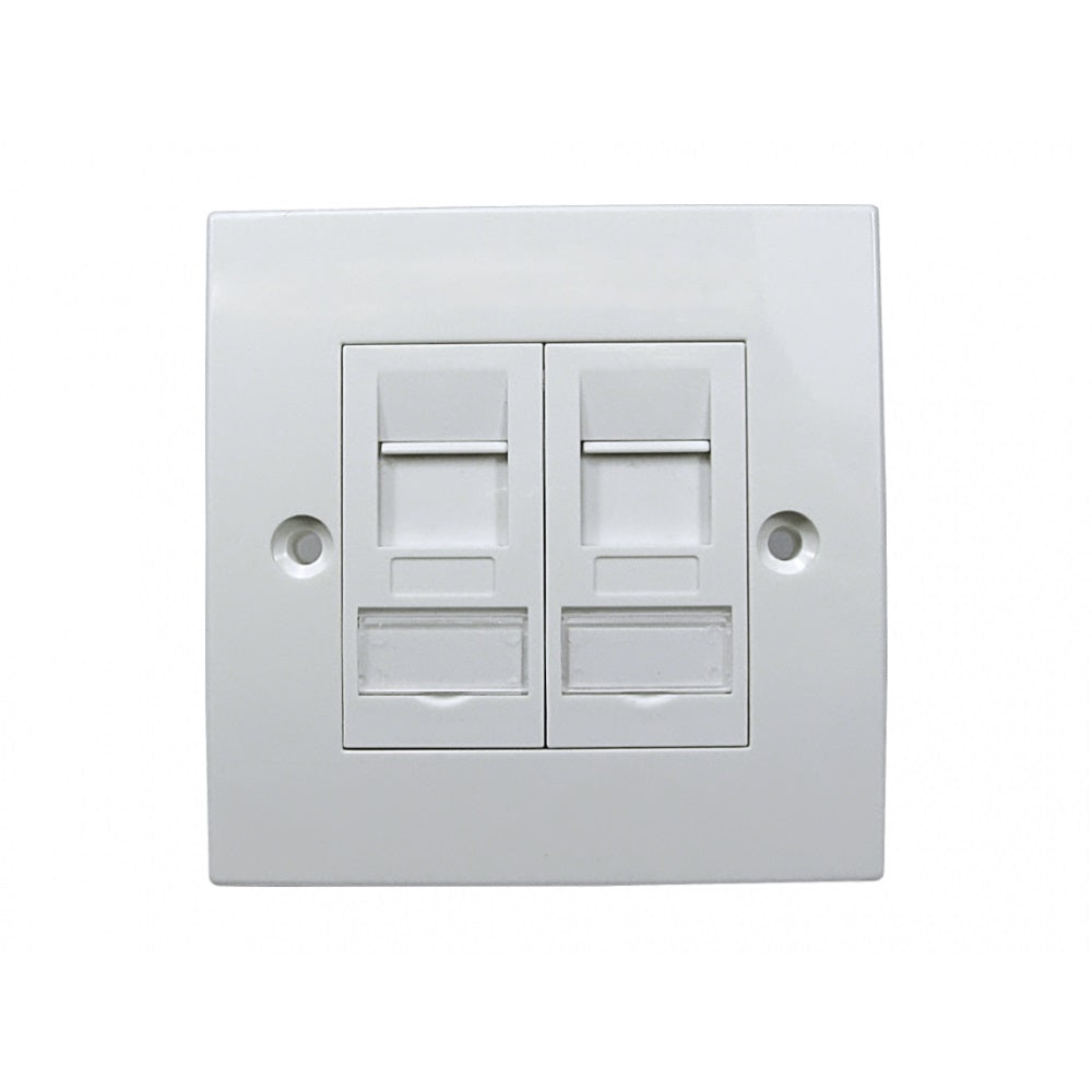 CDL 2 Port Cat6a Faceplate