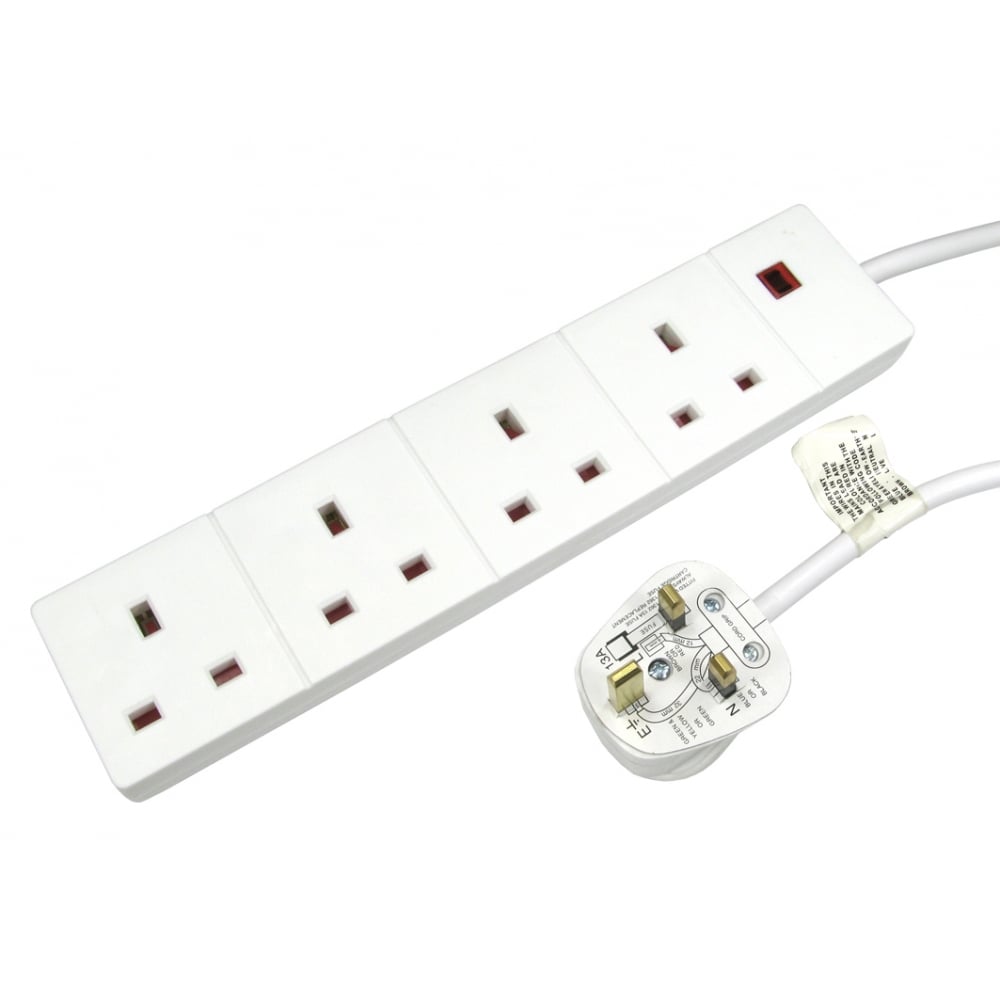 CDL 2m 4 Gang UK Power Extension
