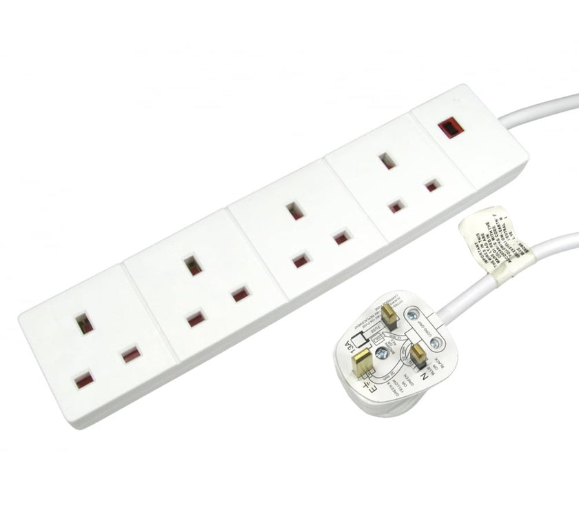 CDL 2m 4 Gang UK Power Extension