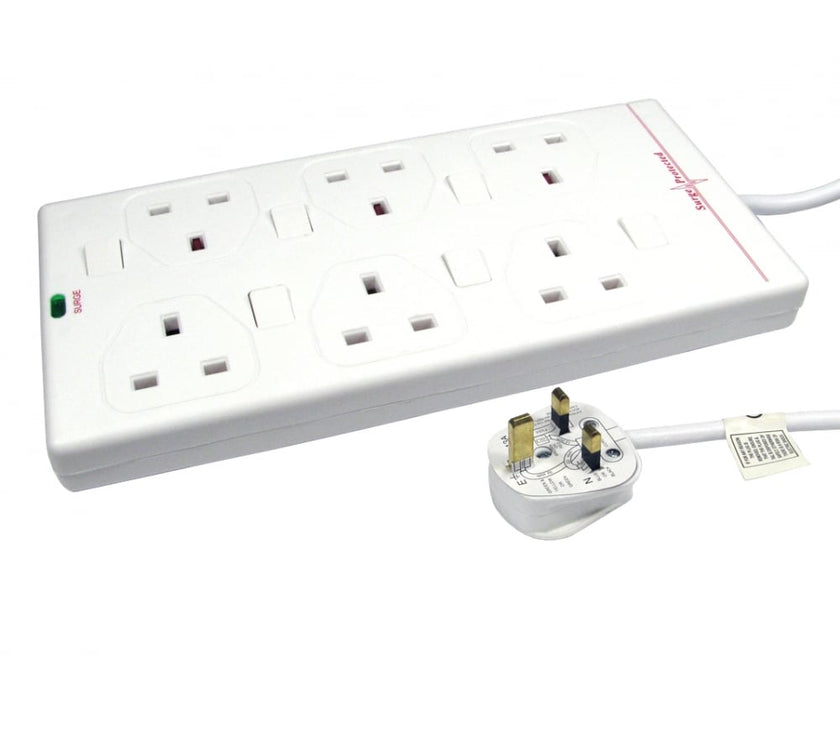 CDL 5MTR 6 GANG UK SWITCHED