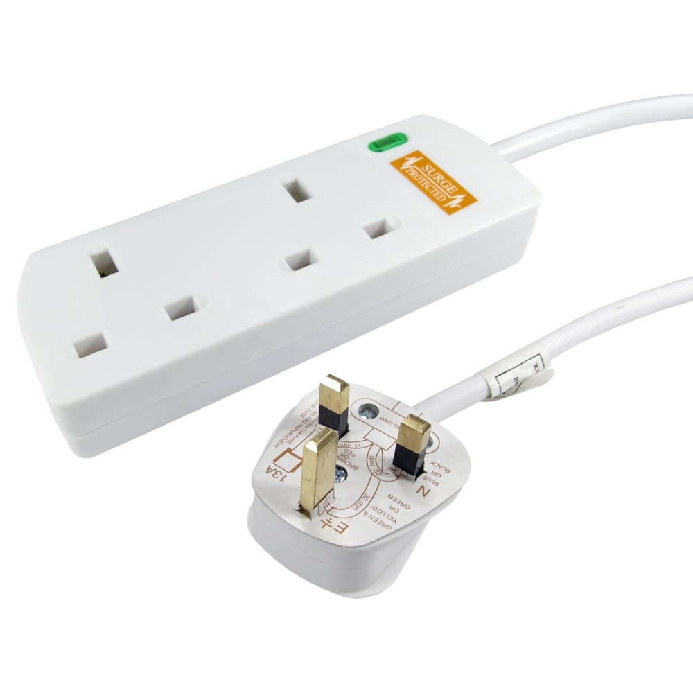 CDL 10m UK Power Extension-2 Ports