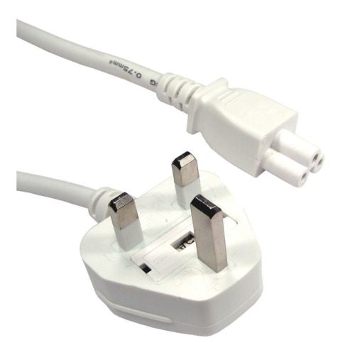 CDL 1.8m UK Plug to C5  - White