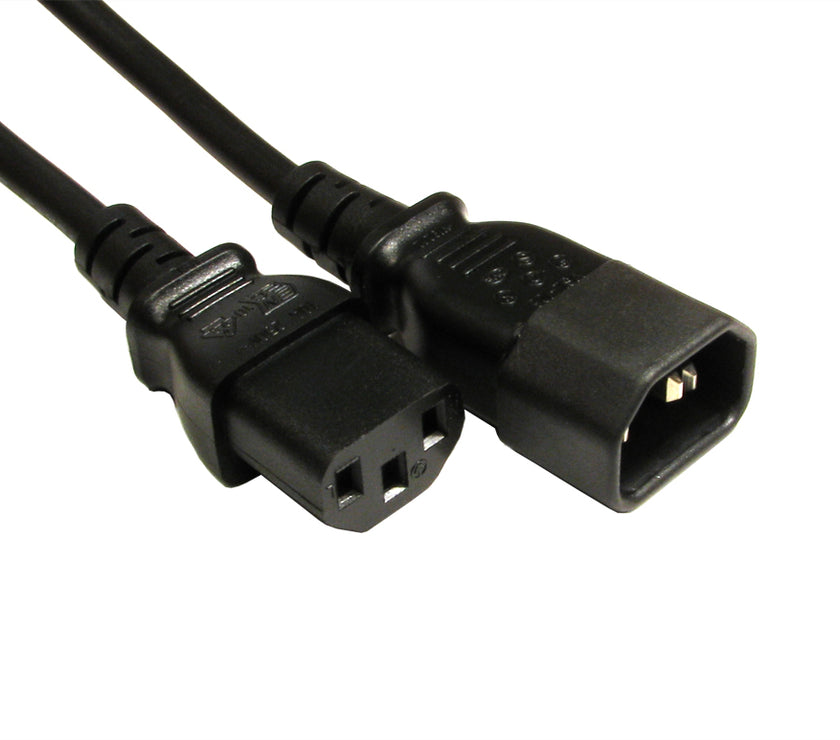 CDL 1m C14 to C13  Extension Black