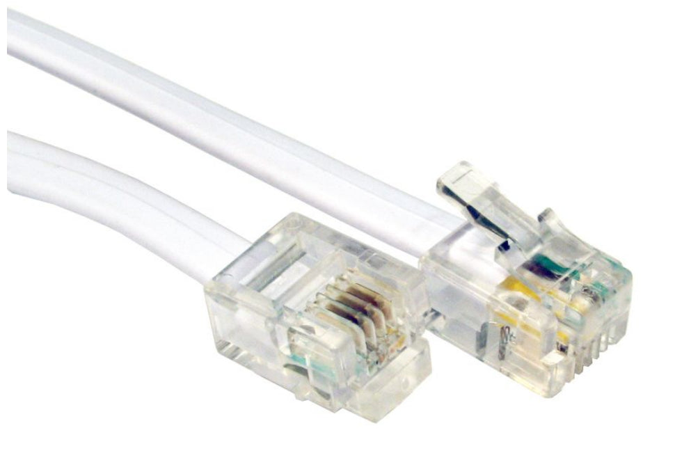 CDL 3m RJ11 to RJ11 Modem  - Wh