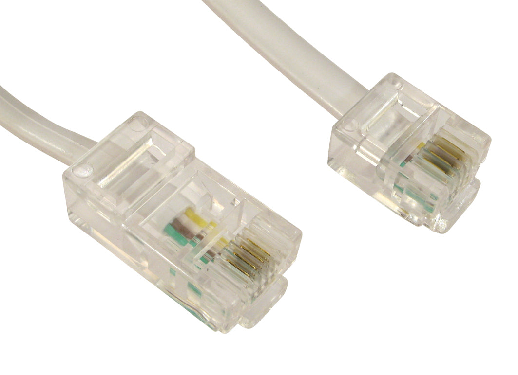 CDL 2m RJ11 to RJ45 Cable - White