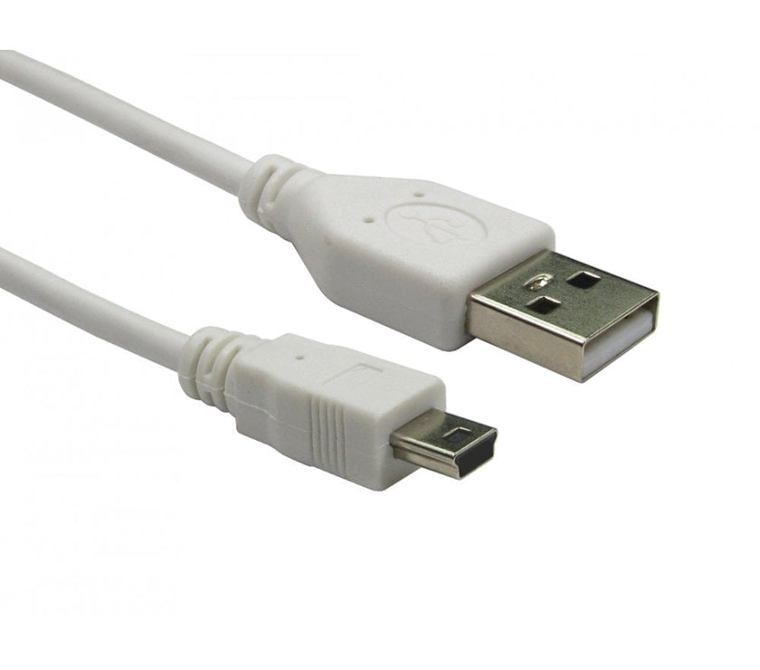 CDL 3M USB 2.0 A-MINIB 5 Pin Wht