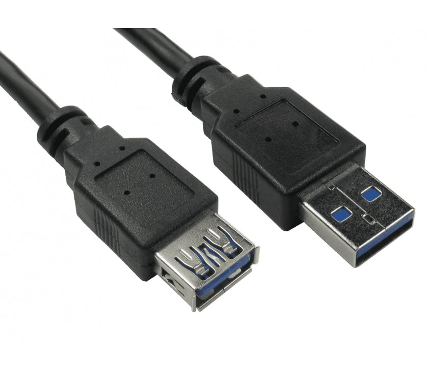 CDL 1mtr USB 3.0 A M - A F Black