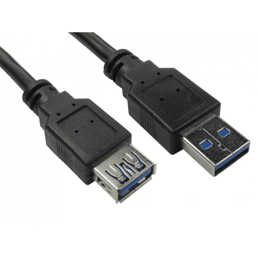 CDL 1mtr USB 3.0 A M - A F Black