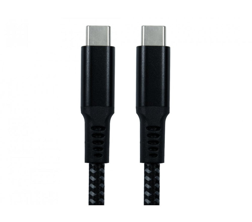 CDL 1m Black USB Type C M-M Braid