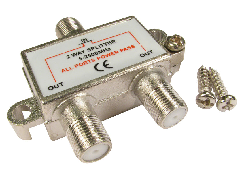 CDL 2 Port F-Connector Splitter