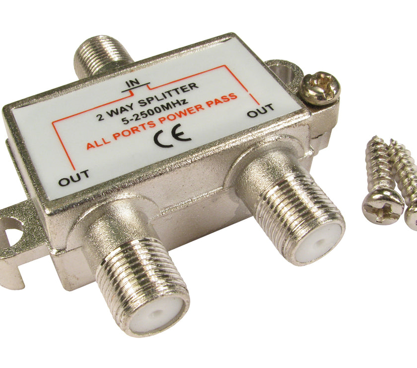 CDL 2 Port F-Connector Splitter