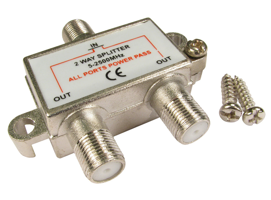 CDL 2 Port F-Connector Splitter