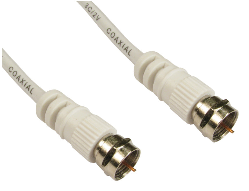 CDL 3m F Connector M-M - White