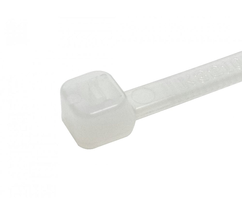 CDL 200mm x 4.8mm White Ties-100PK