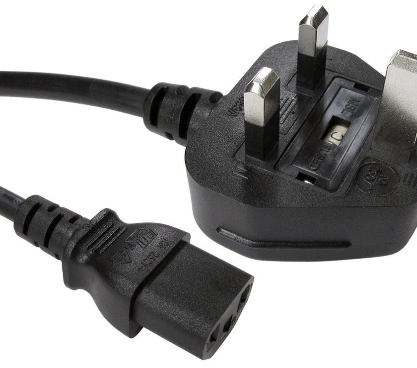 CDL 0.5m UK Plug to C13 Mains