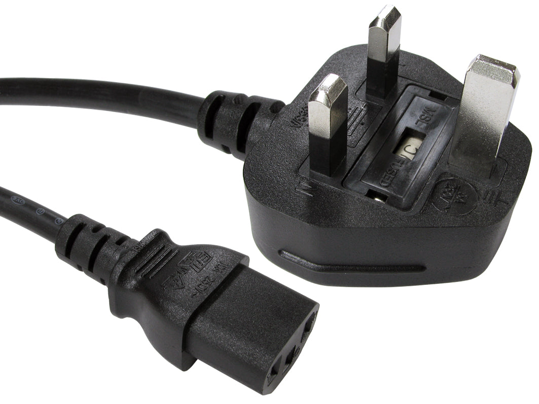 CDL 0.5m UK Plug to C13 Mains