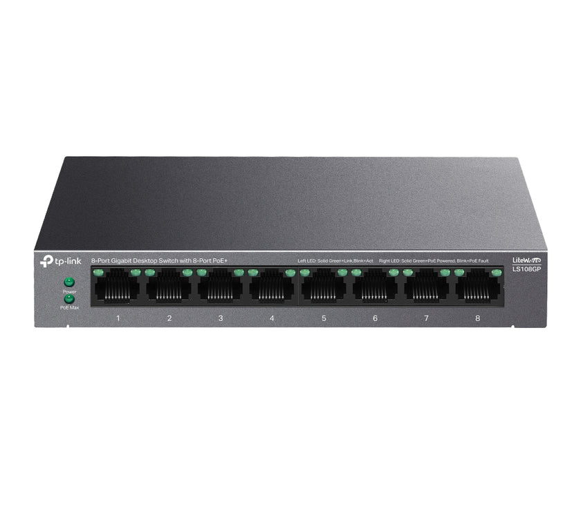 TP-LINK 8-Port Gigabit Dsktp Switch PoE+